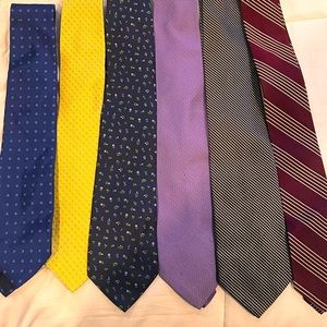 Lot of 6 Brooks Brothers Ties